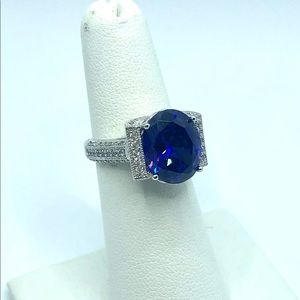 Vanna K Cubic Zirconia Statement Ring Sterling